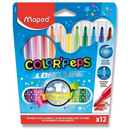MAPED Color´Peps - fixy - 12 barev