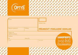 Doklad příjmový NCR A6 -vhodný pro podvojné účetnictví -samopropisovací -číslovaný -formát A6 na šířku -obsahuje 2 x 50 ls