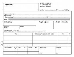 Výdajový pokladní doklad A6 NCR - MSK 41