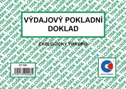 Výdajový pokladní doklad A6 jednoduchý: nečíslovaný / 50 ls