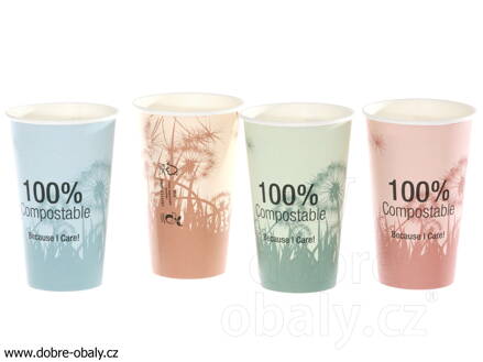 Kompostovatelný kelímek 100% compostable 480 ml (0,45 l)