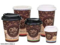 Papírový kelímek na cappuccino 330 ml (0,3 l) COFFEE TO GO