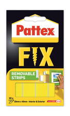Montážní oboustranné proužky Pattex Super Fix - 4 x 2 cm / 10 ks Montážní oboustranné proužky Pattex Super Fix - 4 x 2 cm / 10 ks