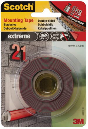 Montážní pásky oboustranné Scotch Fixing Line - 19 mm x 1,5 m extra silná Montážní pásky oboustranné Scotch Fixing Line - 19 mm x 1,5 m extra silná