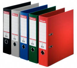 Pořadač A4 / pákový / 80 mm / PP / Esselte Plus M celoplast Pořadač A4 / pákový / 80 mm / PP / Esselte Plus M celoplast