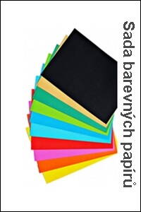 Papír barevný  A4 - 160g  /  10x5 listů