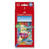 AKVARELOVÉ PASTELKY FABER-CASTELL - 12 BAREV + ŠTĚTEC