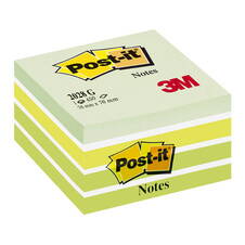 Samolepicí bločky Post-it kostky - zelené odstíny / 450 lístků