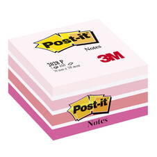 Samolepicí bločky Post-it kostky - růžové odstíny / 450 lístků