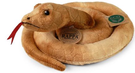 Plyšový had hnědý 90 cm ECO-FRIENDLY