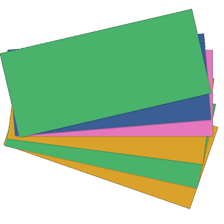 Rozřaďovač kartonový Classic 100ls mix barev