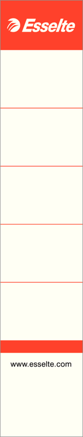 Zasouvací štítek na pořadače Esselte 10ks