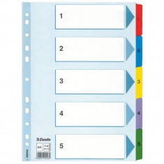 Rozřaďovač A4 kartonový Mylar s potiskem: 1-5