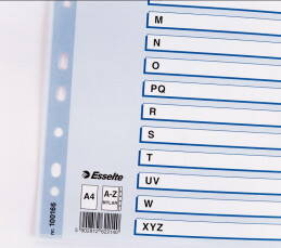 Rozřaďovač A4 kartonový Mylar s potiskem: A4/ A-Z