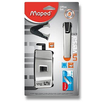 KANCELÁŘSKÁ SOUPRAVA MAPED UNIVERSAL OFFICE SET - SEŠÍVAČKA + DĚROVAČKA + ROZEŠÍVAČ