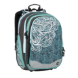 Dívčí školní batoh BAGMASTER ELEMENT 9 A TURQUOISE/WHITE/GRAY