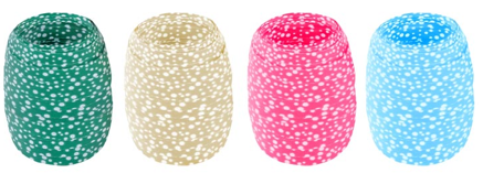 Stuha vázací s potiskem puntíky 1cm/10m