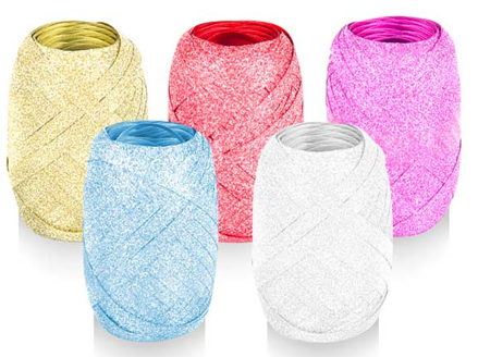 Stuha vázací 20m glitr mix