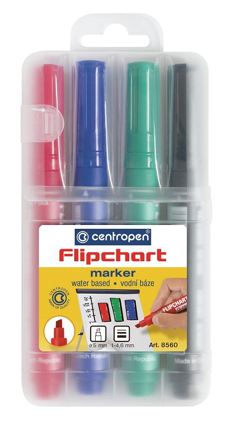 Popisovače Centropen Flipchart 8560 4ks
